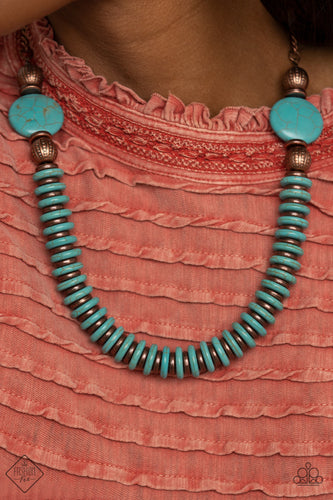 Desert Revival Paparazzi Necklace Blue